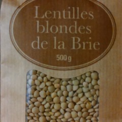 LENTILLES BLONDES DE LA BRIE