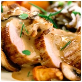 PAVÉ DE VEAU CRÈME ET CÈPES 1 PART